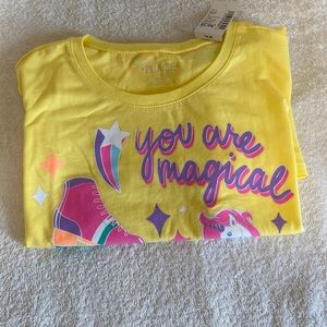 Yellow graphic tee
